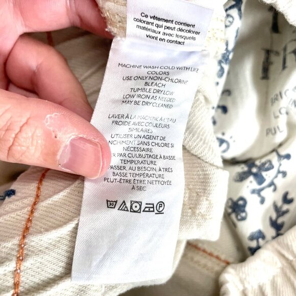 We the Free Free People Bright Eyed Low Slung Pull Barrel Silver Spring Size M - Picture 5 of 10